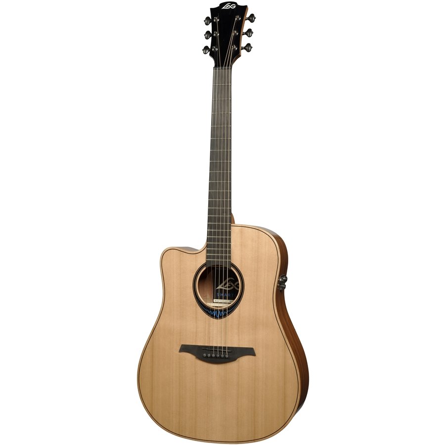 Lag Bluewave Tlbw2Dce Chitarra Acustica Smart Dreadnought Cutaway Mancina