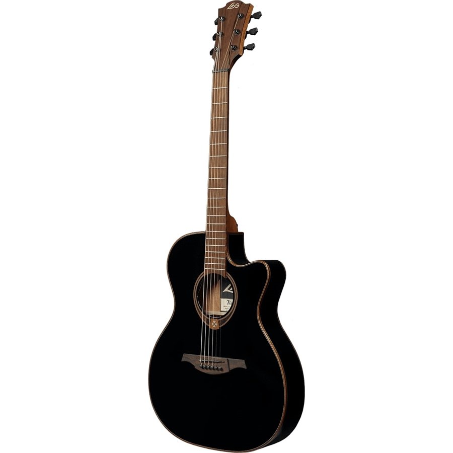 Lag T118Asce-Blk Chitarra Acustica Auditorium Slim Cutaway Eq Black