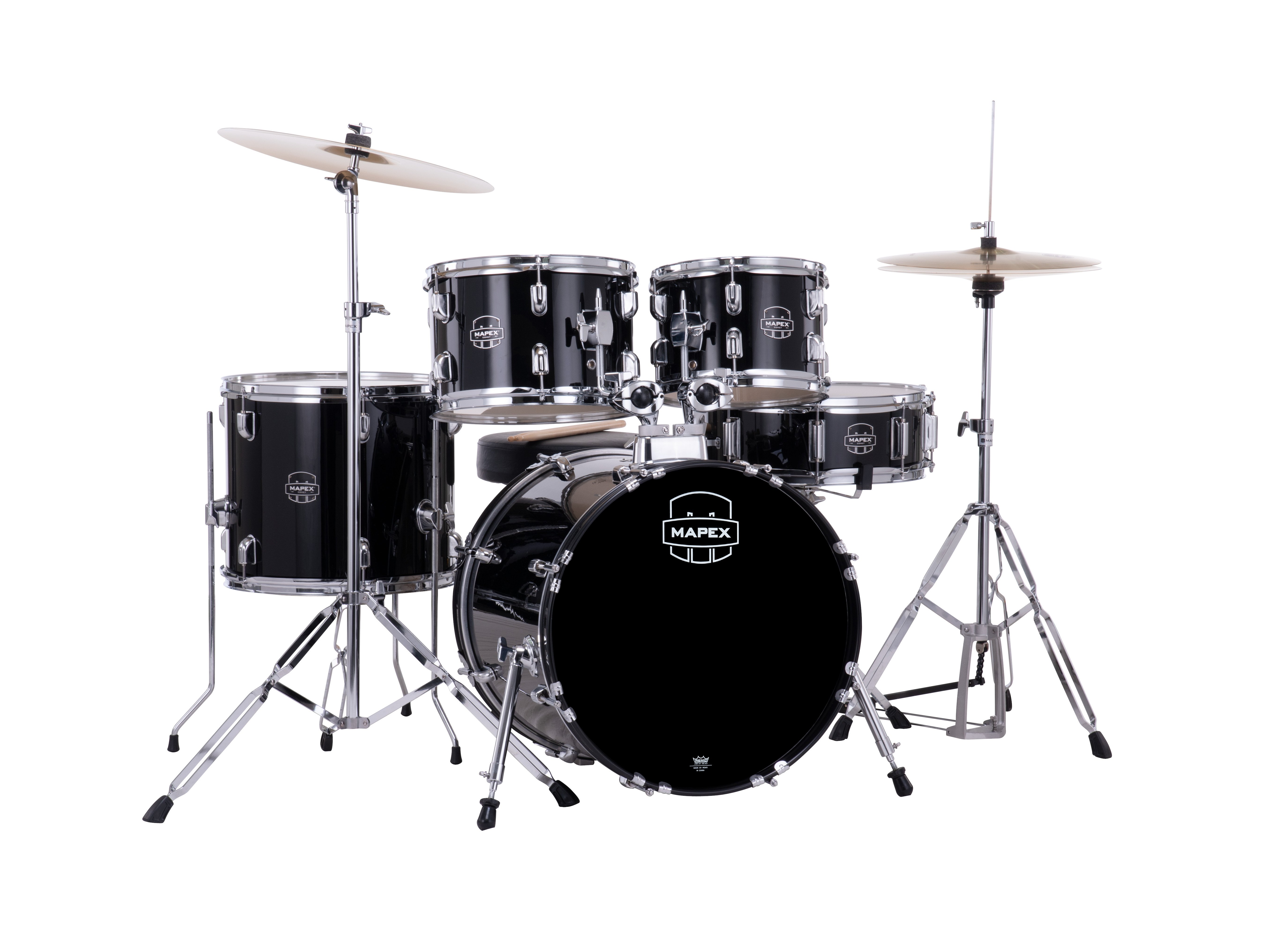 Mapex It Cm5844Ftcdk Comet Student 5 Pezzi Dark Black Con Piatti