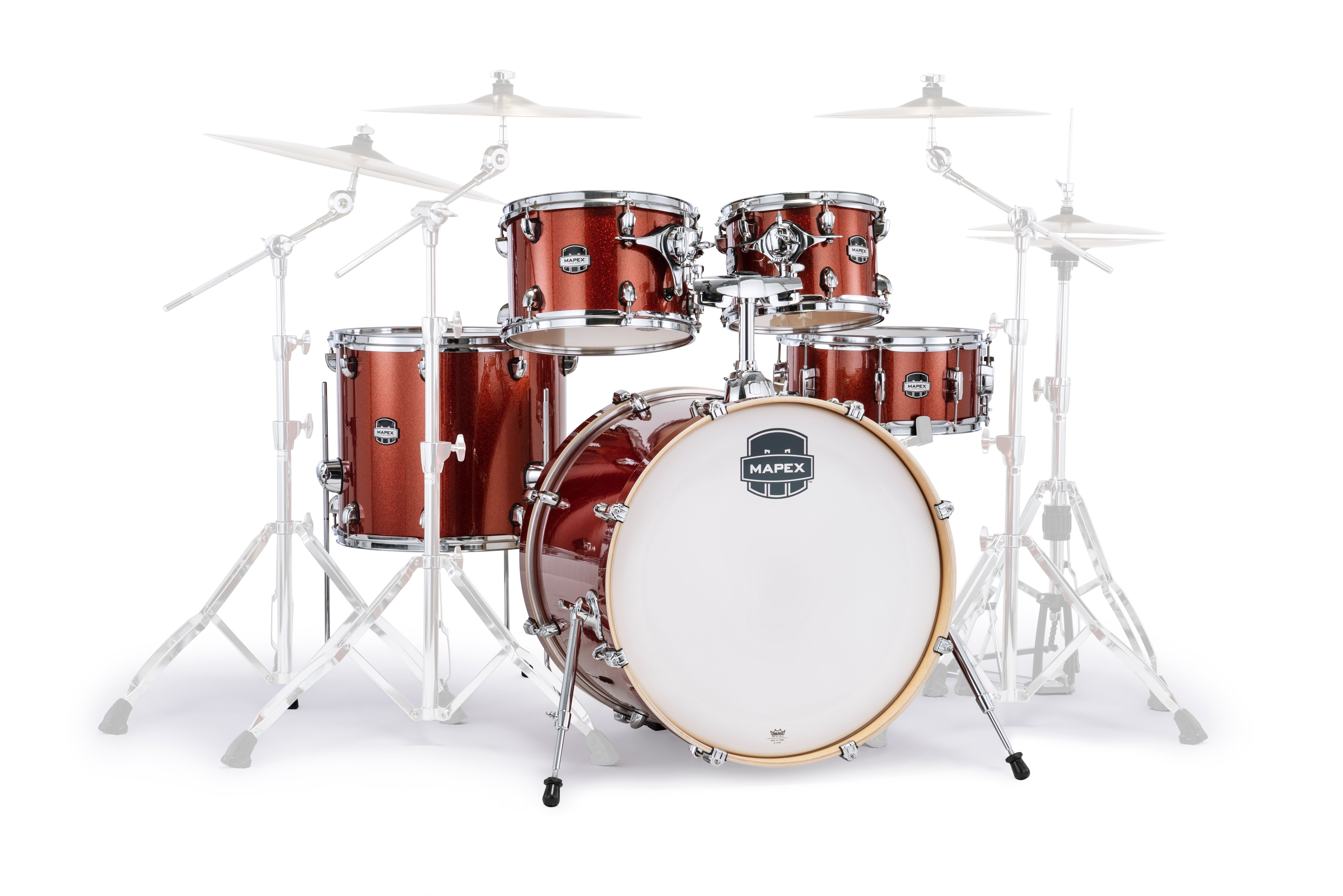 Mapex It Ma529Sfor Mars Birch Rock 5 Pezzi Blood Orange Sparkle
