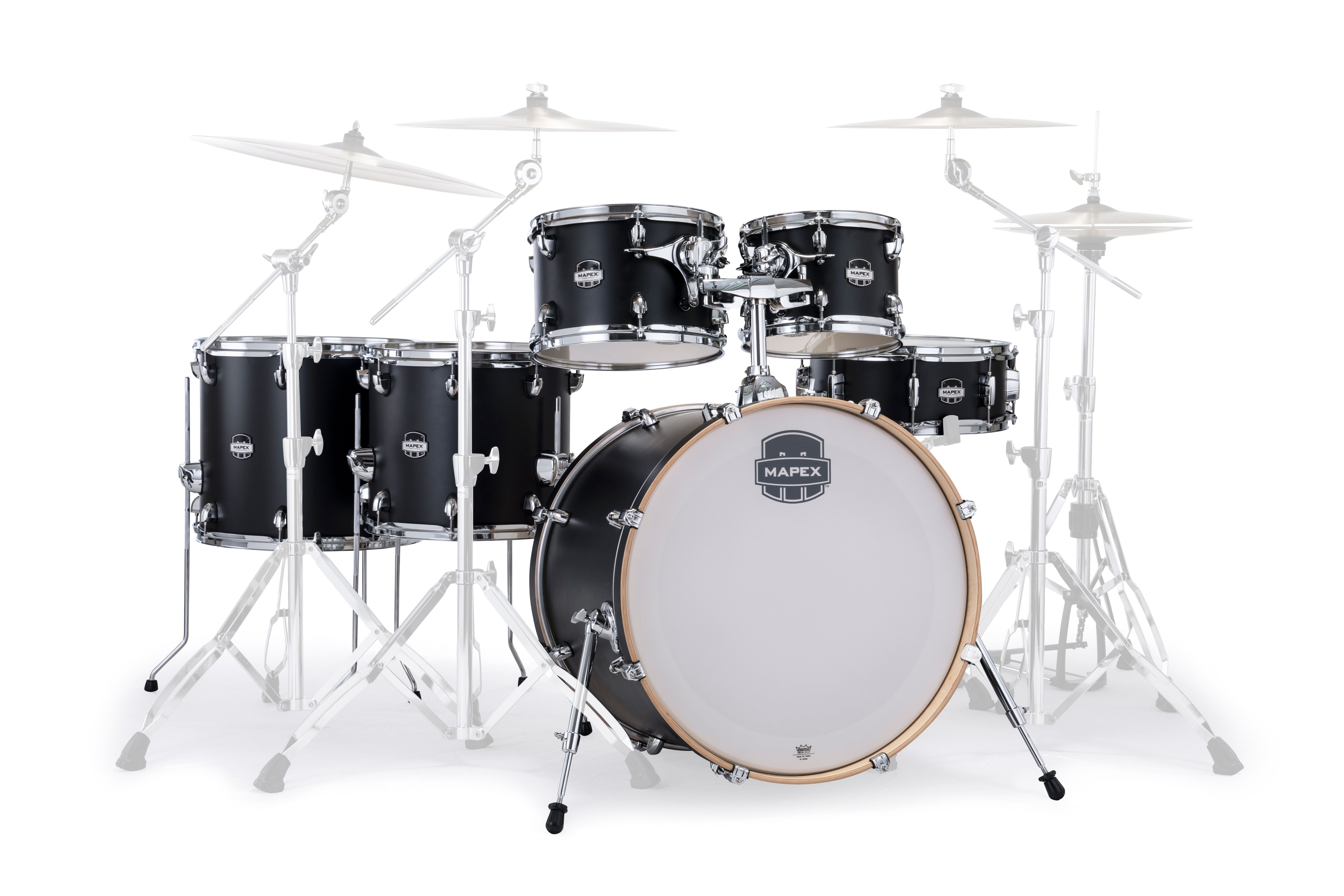 Mapex It Mm628Sfukd Mars Maple Studioease 6 Pezzi Matte Black