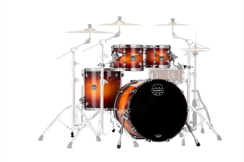 Mapex It Se504Xbpo Saturn Evolution Birch Fusion 4 Pezzi Exotic Sunburst