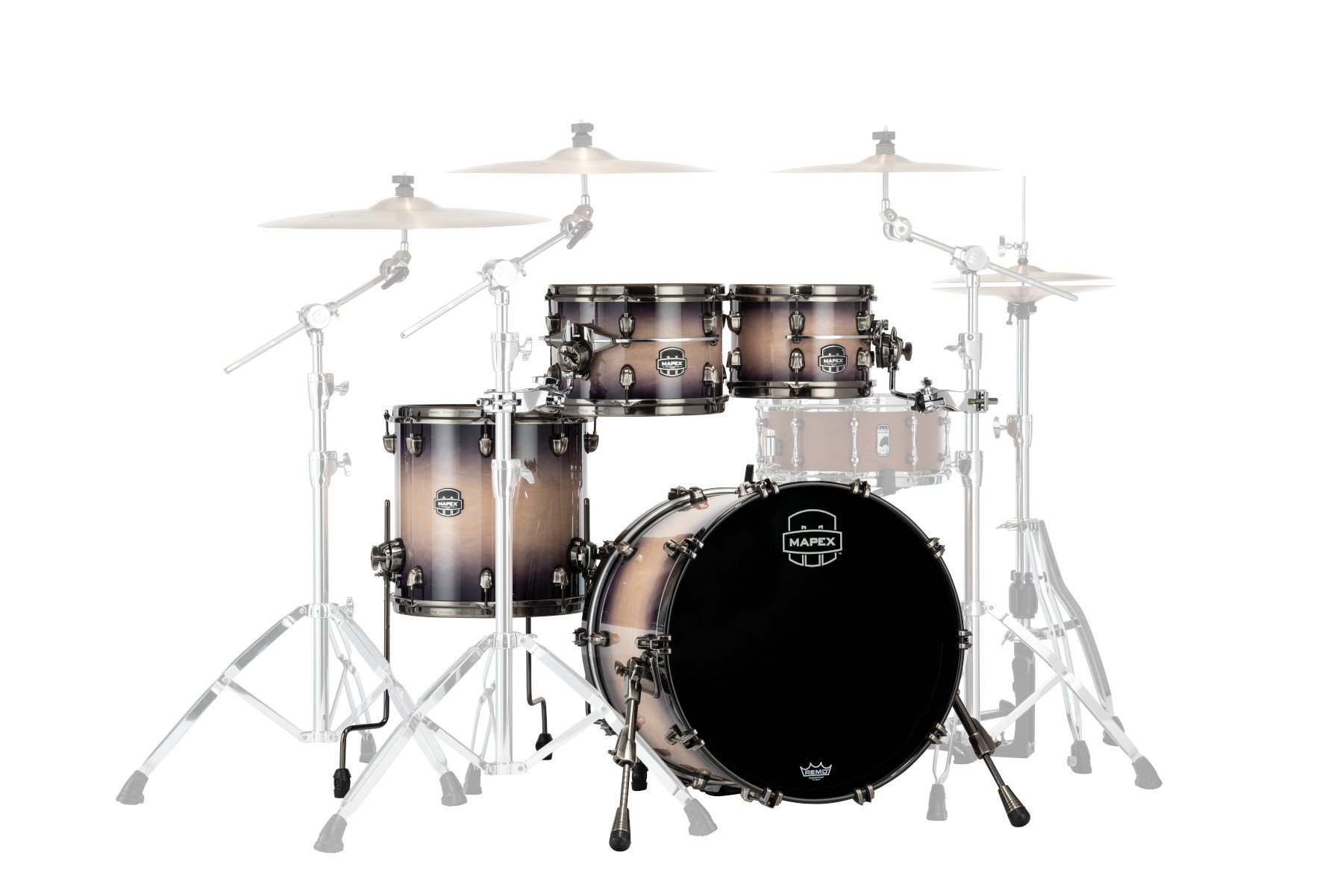 Mapex It Se504Xmbpz Saturn Evolution Maple Fusion 4 Pezzi Exotic Violet Burst