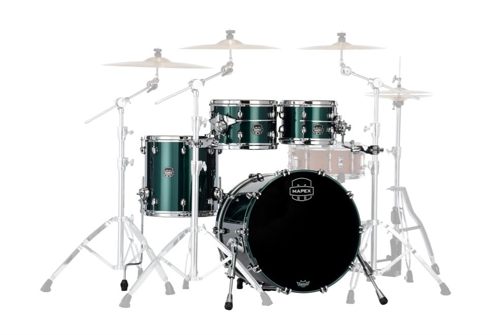 Mapex It Se504Xmpq Saturn Evolution Maple Fusion 4 Pezzi Brunswick Green
