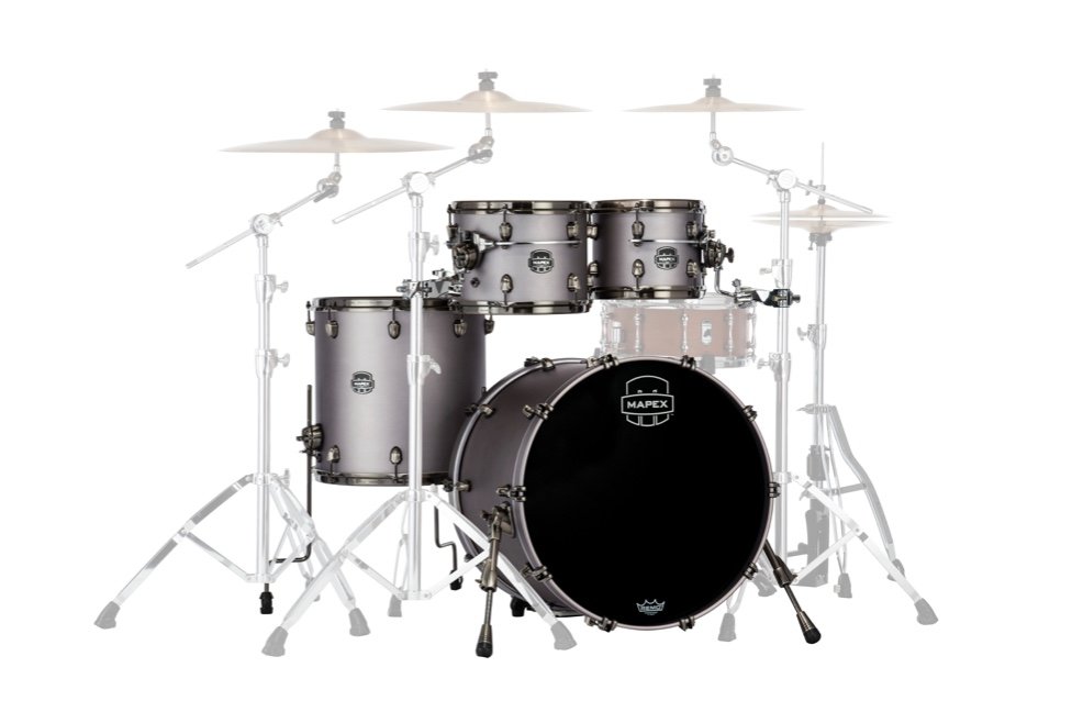 Mapex It Se529Xbbpg Saturn Evolution Birch Rock 4 Pezzi Gun Metal Grey