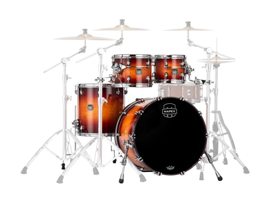 Mapex It Se529Xmpo Saturn Evolution Maple Rock 4 Pezzi Exotic Sunburst