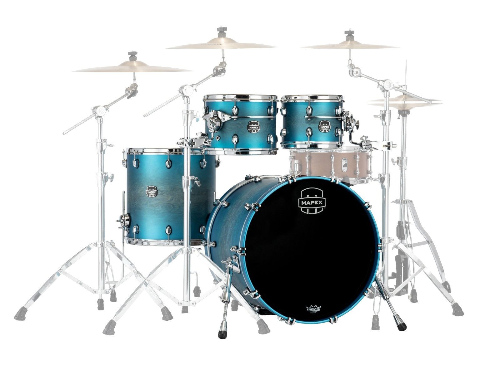 Mapex It Se529Xmpt Saturn Evolution Maple Rock 4 Pezzi Exotic Azure Burst