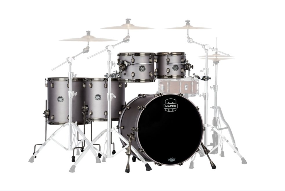 Mapex It Se628Xbbpg Saturn Evolution Birch Workhorse 5 Pezzi Gun Metal Grey