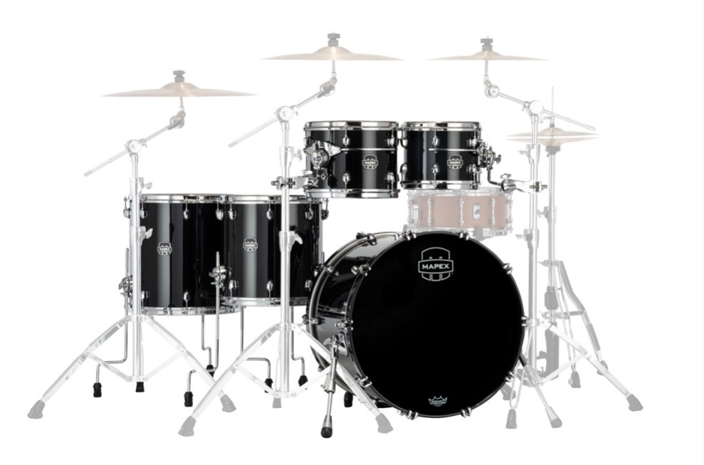 Mapex It Se628Xbpb Saturn Evolution Birch Workhorse 5 Pezzi Piano Black