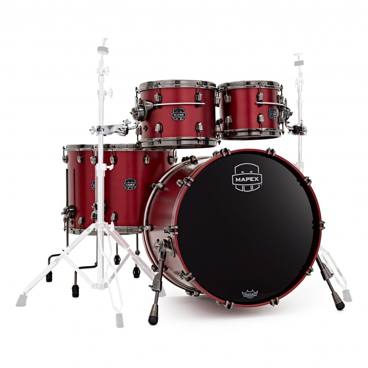 Mapex It Se628Xmbpa Saturn Evolution Maple Workhorse 5 Pezzi Tuscan Red