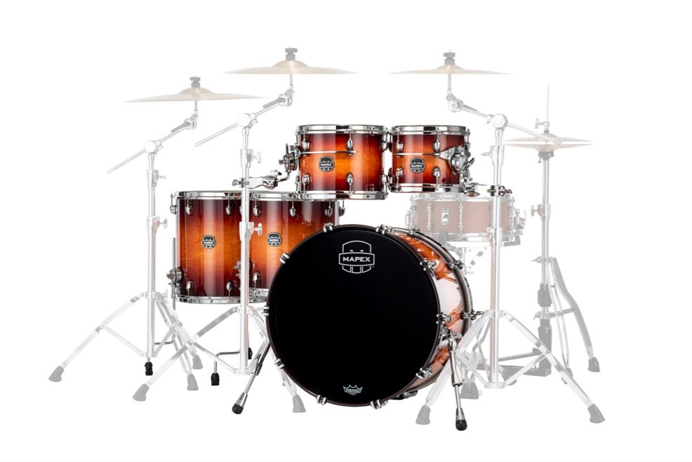 Mapex It Se628Xmpo Saturn Evolution Maple Workhorse 5 Pezzi Exotic Sunburst