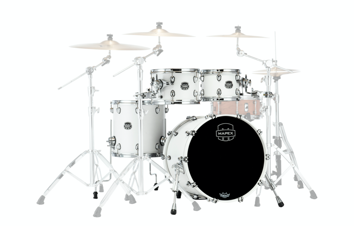 Mapex It Sr504Xrm Saturn New Fusion 4 Pezzi Satin White
