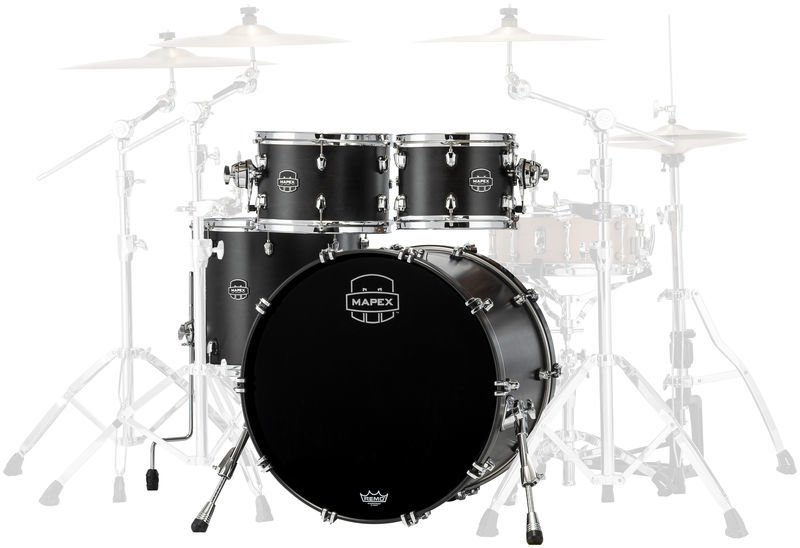 Mapex It Sr529Xfb Saturn New Rock 4 Pezzi Satin Black