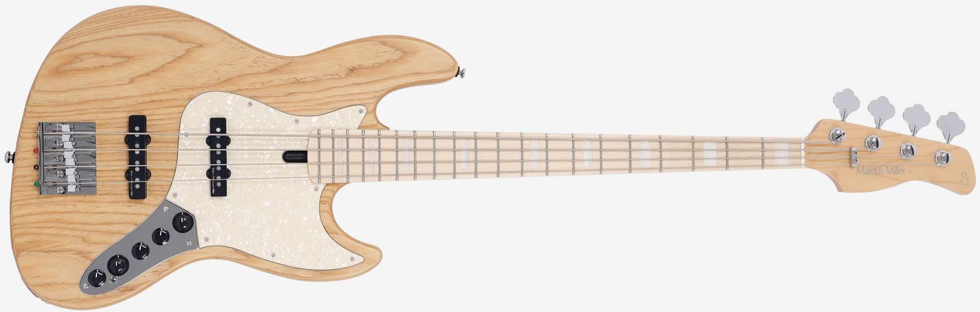 Marcus Miller V7 4 Vintage Swamp Ash 4 Reissue Nat Satin